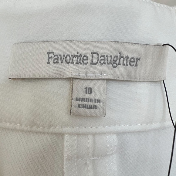 Favorite Daughter Wide Leg The Shortie Favorite Pant in Ivory White Size 10 NWT - Picture 16 of 16
